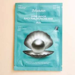 Увлажняющая трехступенчатая маска с экстрактом чёрного жемчуга JMSolution Marine Luminous Black Pearl Balancing Moisture Mask 3 STEP 30 мл