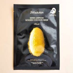 Маска- салфетка с экстрактом золотого шелкопряда  JM Solution Water Luminous Golden Cocoon Mask Black 45 г