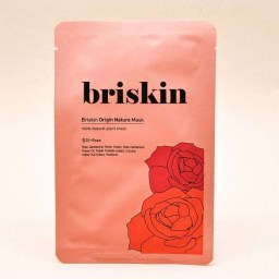 Омолаживающая маска салфетка с экстрактом розы Briskin Rose 25 г