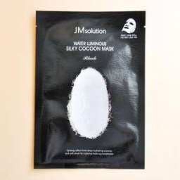 Маска с экстрактом белого шелкопряда для придания сияния кожи JM Solution Water Luminous Silky Cocoon Mask Black 35 мл