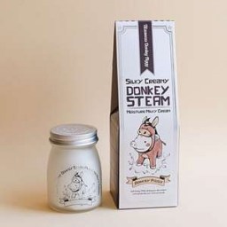 Elizavecca Silky Creamy Donkey Steam Moisture Milky Cream Паровой увлажняющий крем с молоком ослиц  100 Мл