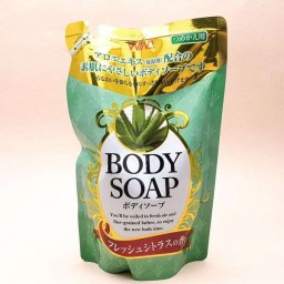 Крем - мыло для тела с ароматом алоэ Nihon 400 мл (мяг.уп)