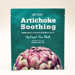 Гидрогелевая успокаивающая маска для лица с экстрактом артишока Petitfee Artichoke Soothing 32 г