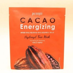 Тонизирующая гидрогелевая маска для лица с какао Petitfee Cacao Energizing 32 г